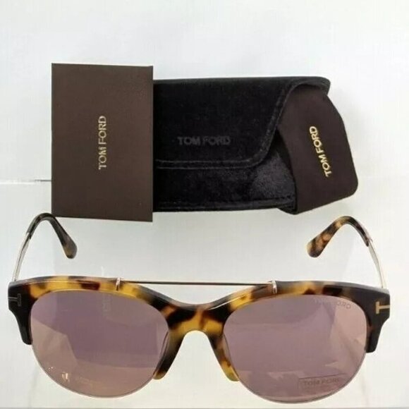 NWT Tom Ford FT0517 Havana Round 55mm Sunglasses main image 4